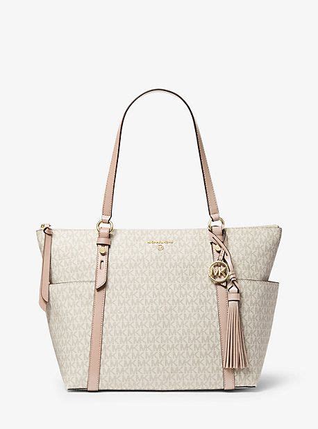 michael michael kors nomad large logo top-zip tote bag|Sullivan Large Logo Top.